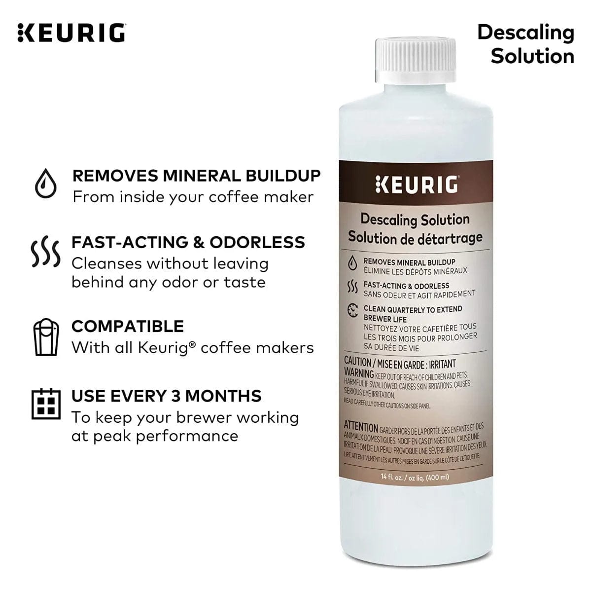 Keurig Descaling Solution Bulk Value Pack (1.2L / 42oz)